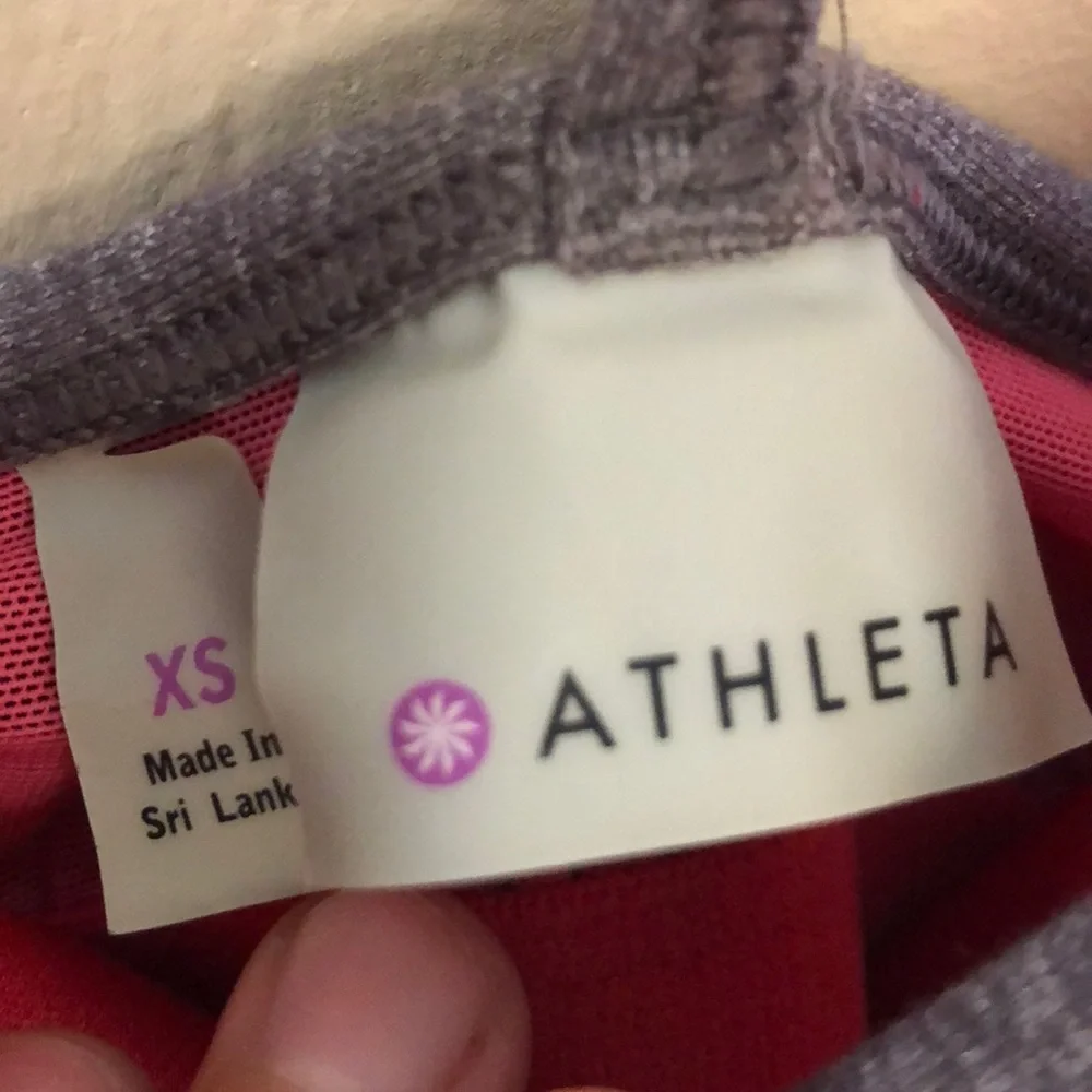 Athleta Zip‎ Line Tank Sz XS
